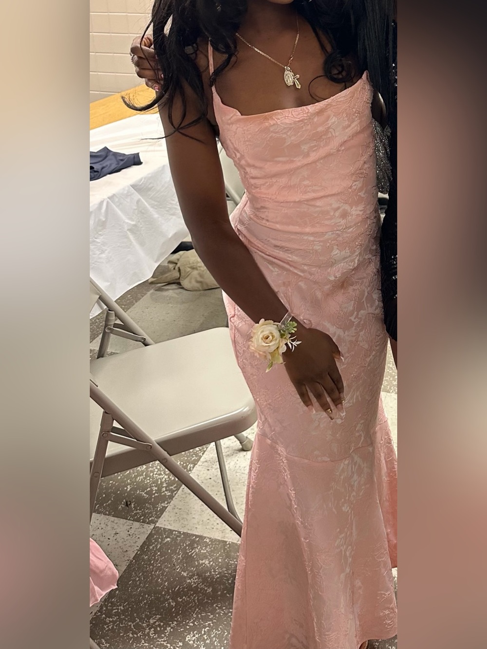 BABYBOO Whitney Maxi Dress - BLUSH, Small - Picture 3 of 3